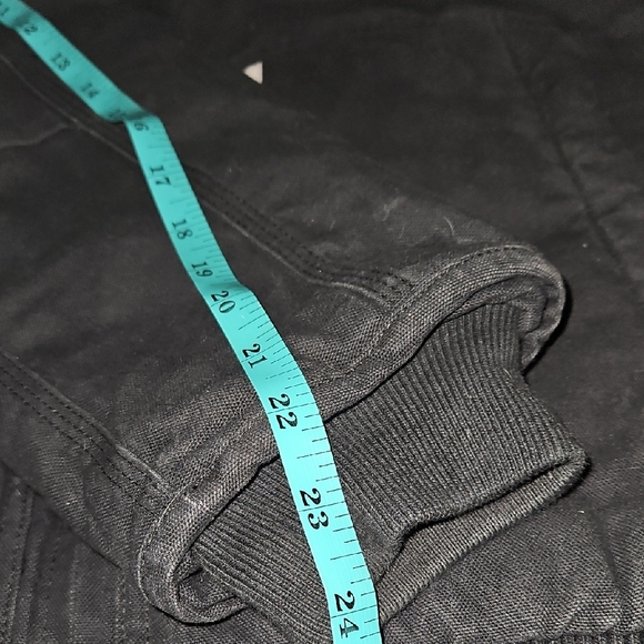 Carhartt Black Zip Hooded Insulated Jacket with Logo Patch XL - Picture 8 of 12